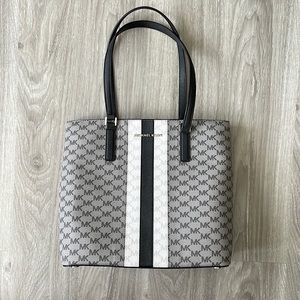 Michael Kors Logo Tote with Racing Stripes